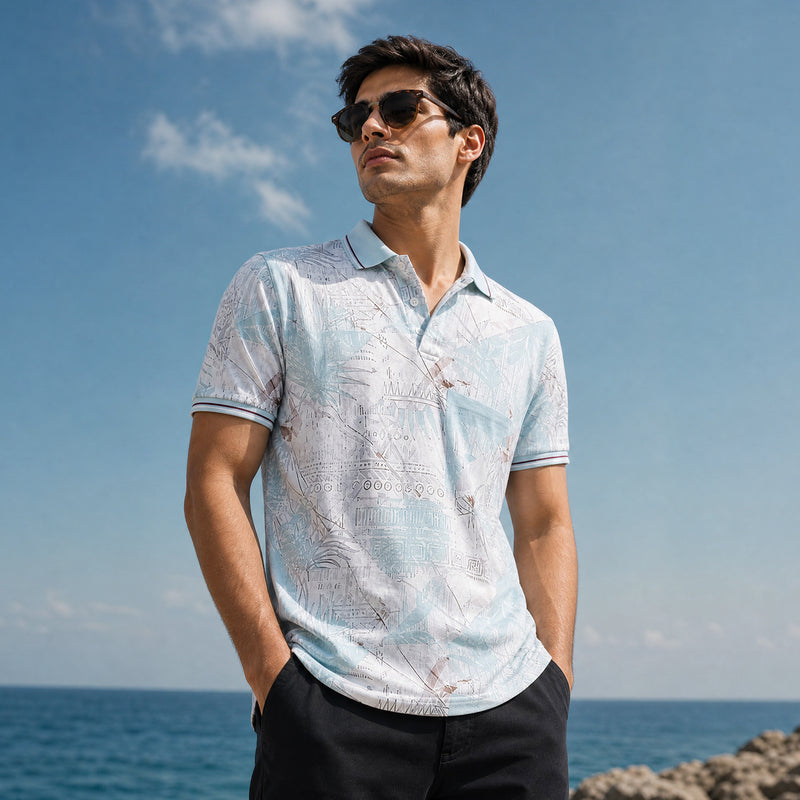 Tropical Mist Printed Polo