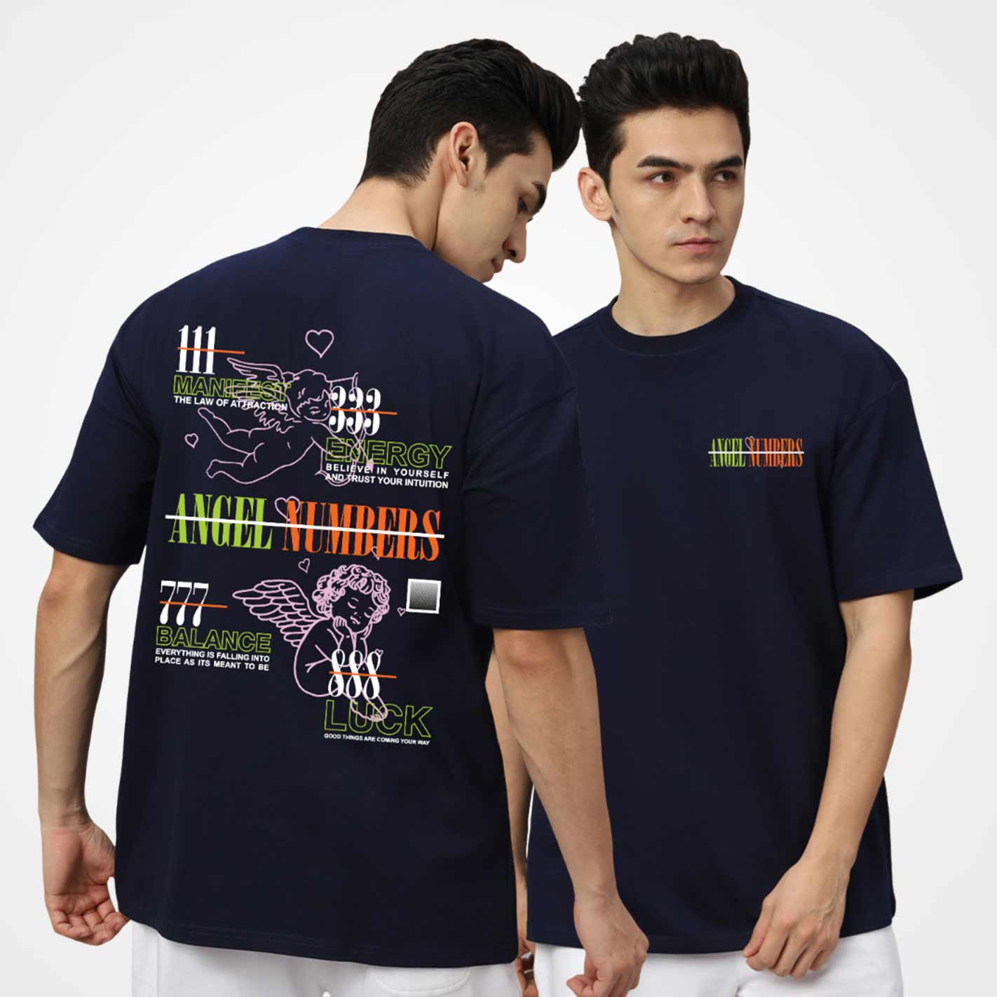 Angle Numbers Oversized T-Shirt