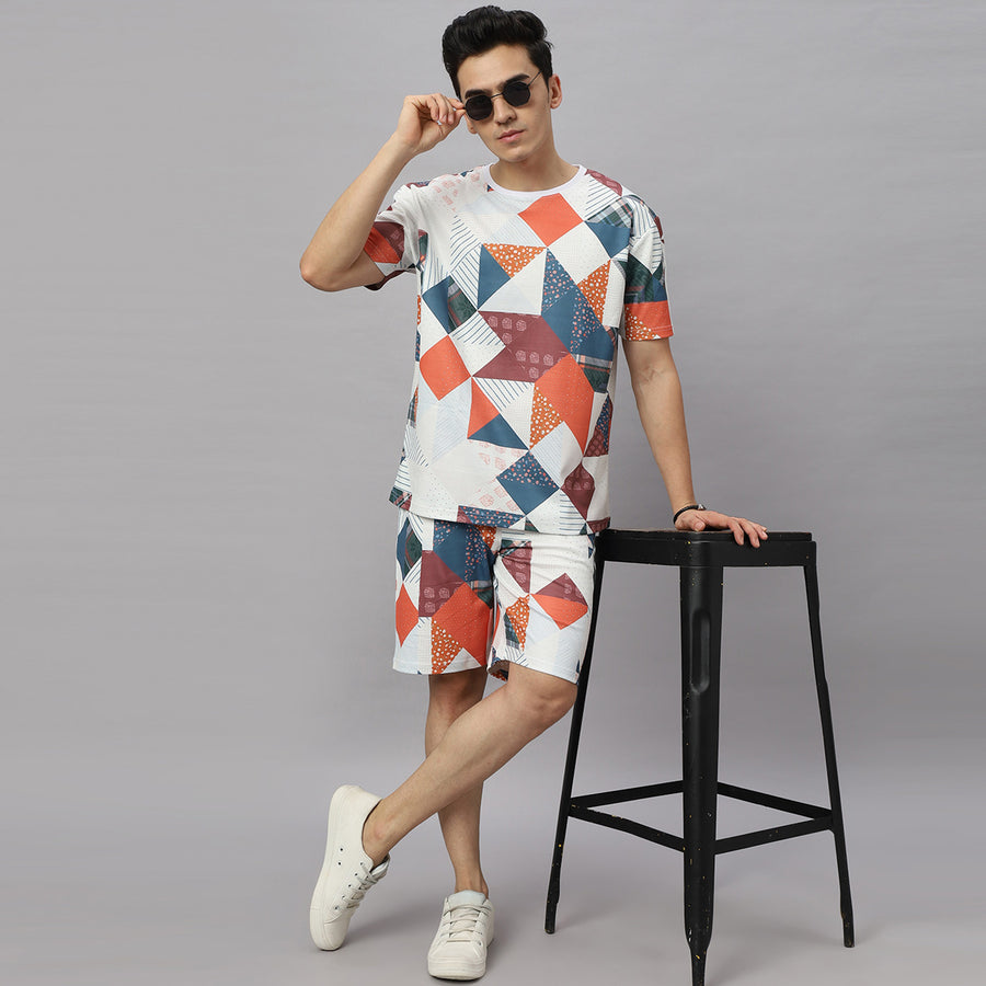 Brown Geometric Co-ord Set