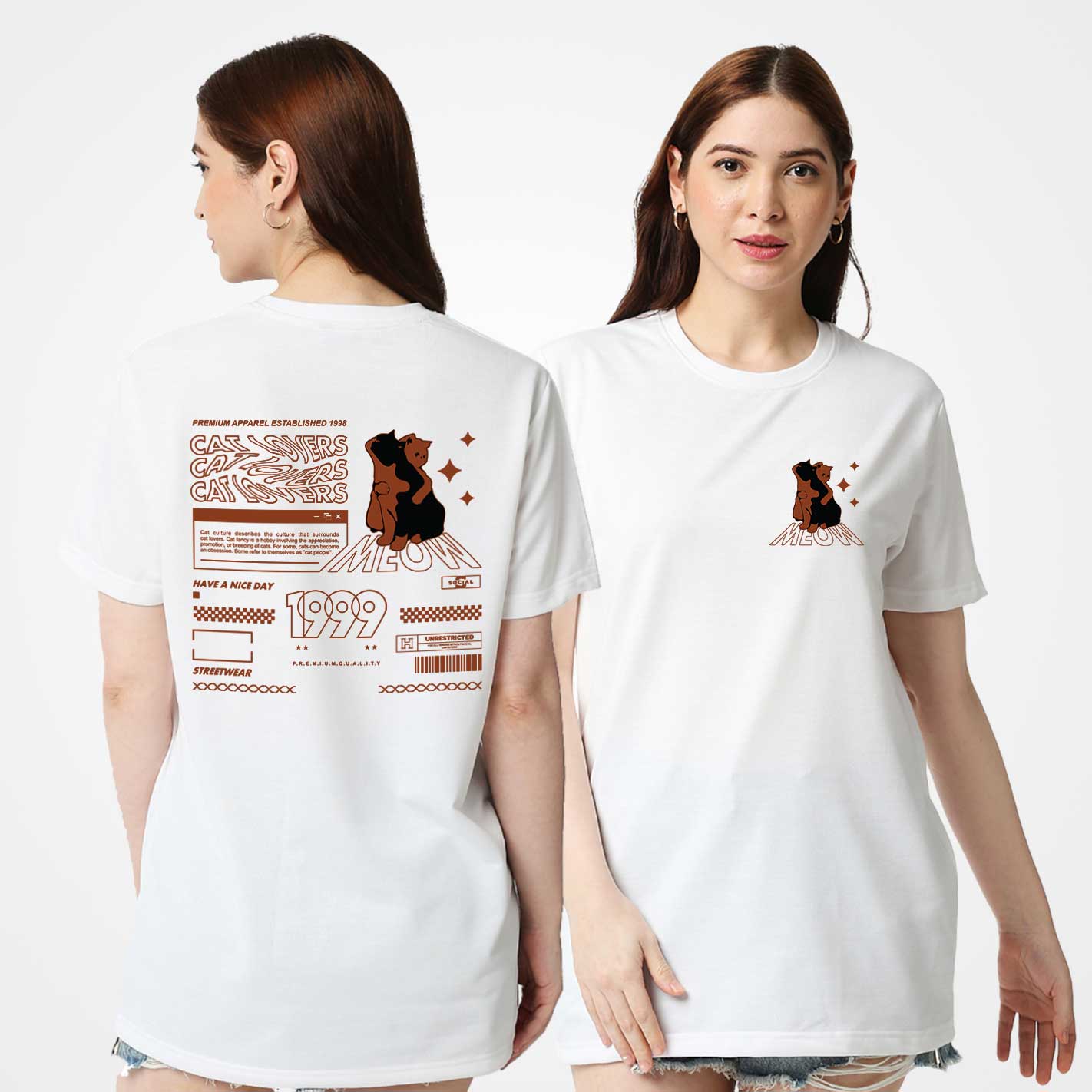 Cat Lovers Oversized T-Shirt