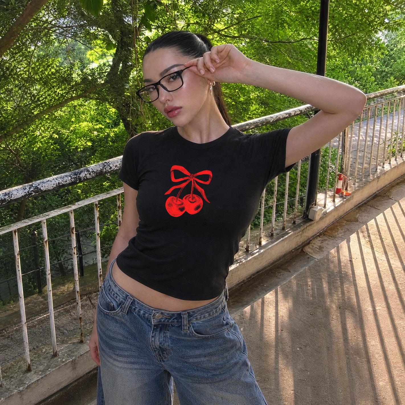Cherry Fitted T-Shirt