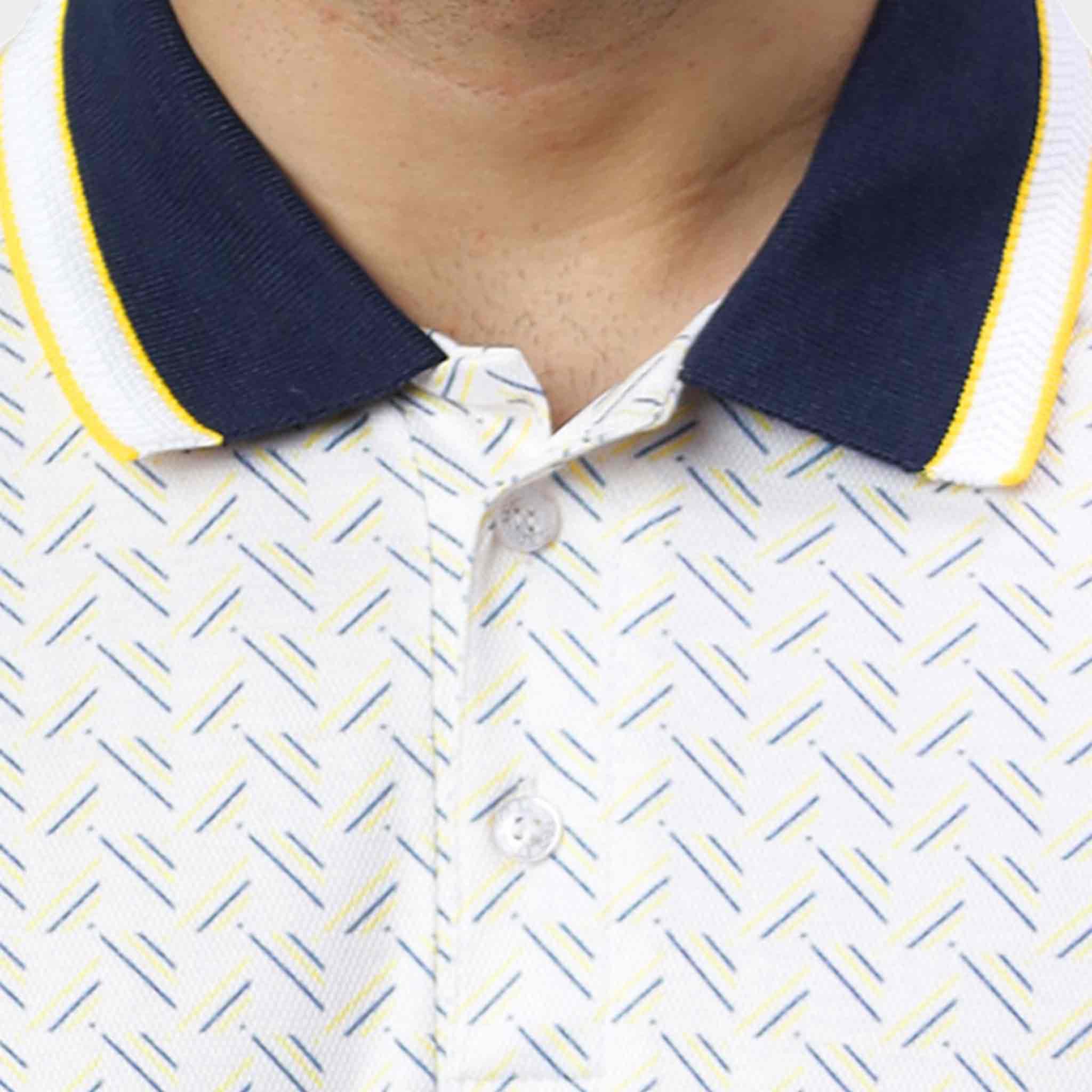 Chevron Printed Polo