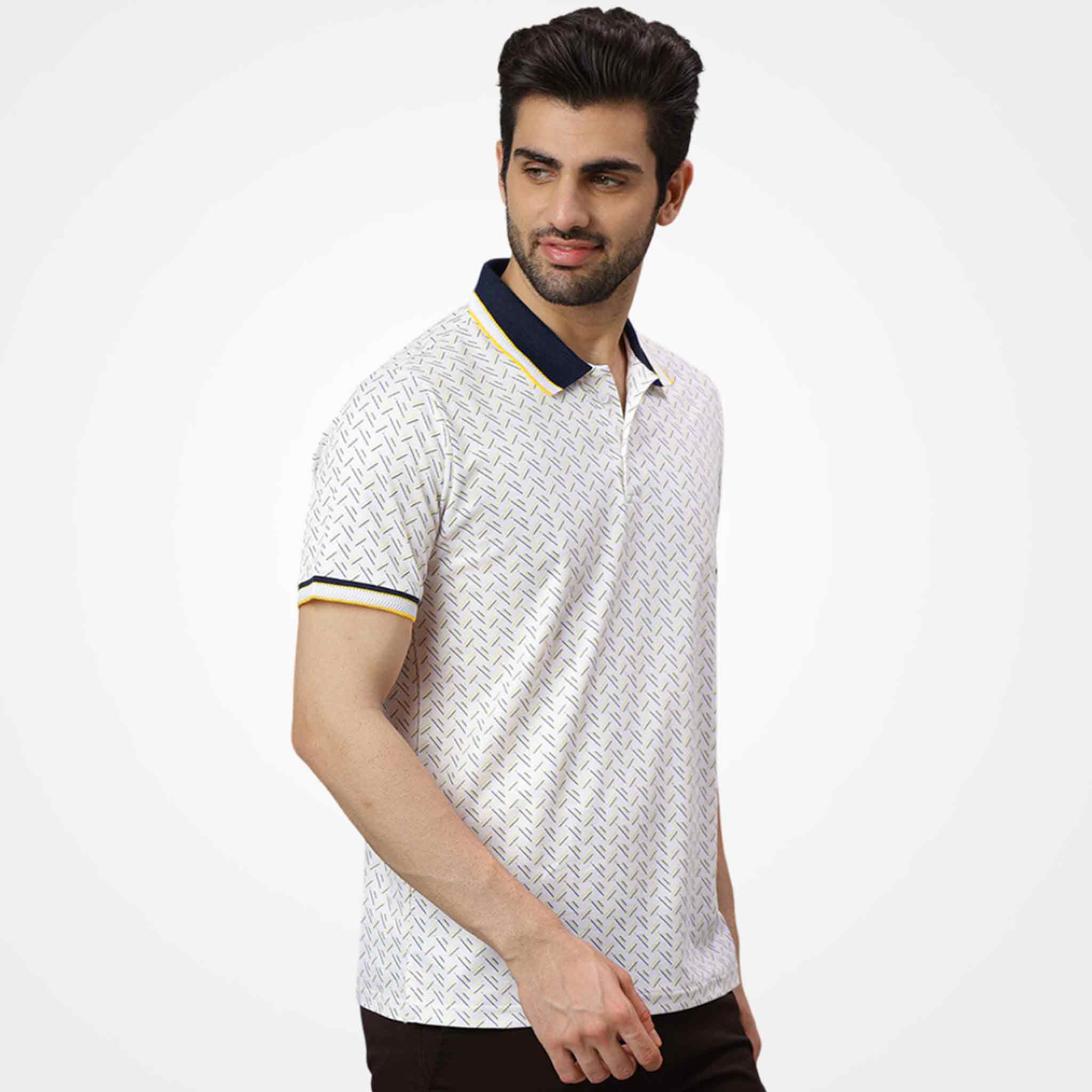 Chevron Printed Polo