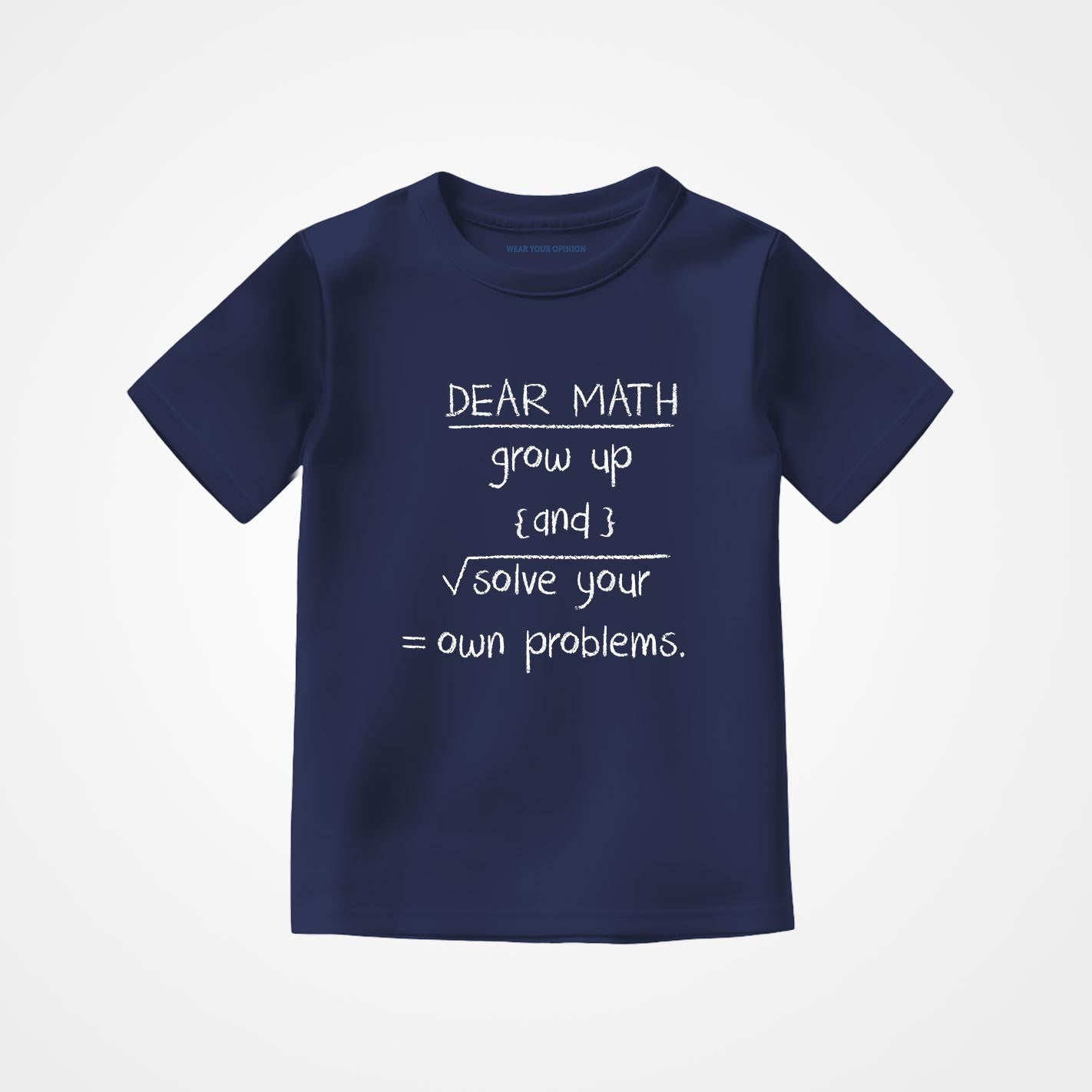 Dear Math Sr kids T-Shirt
