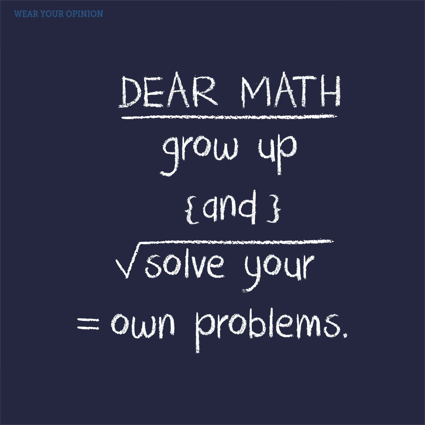 Dear Math Sr kids T-Shirt