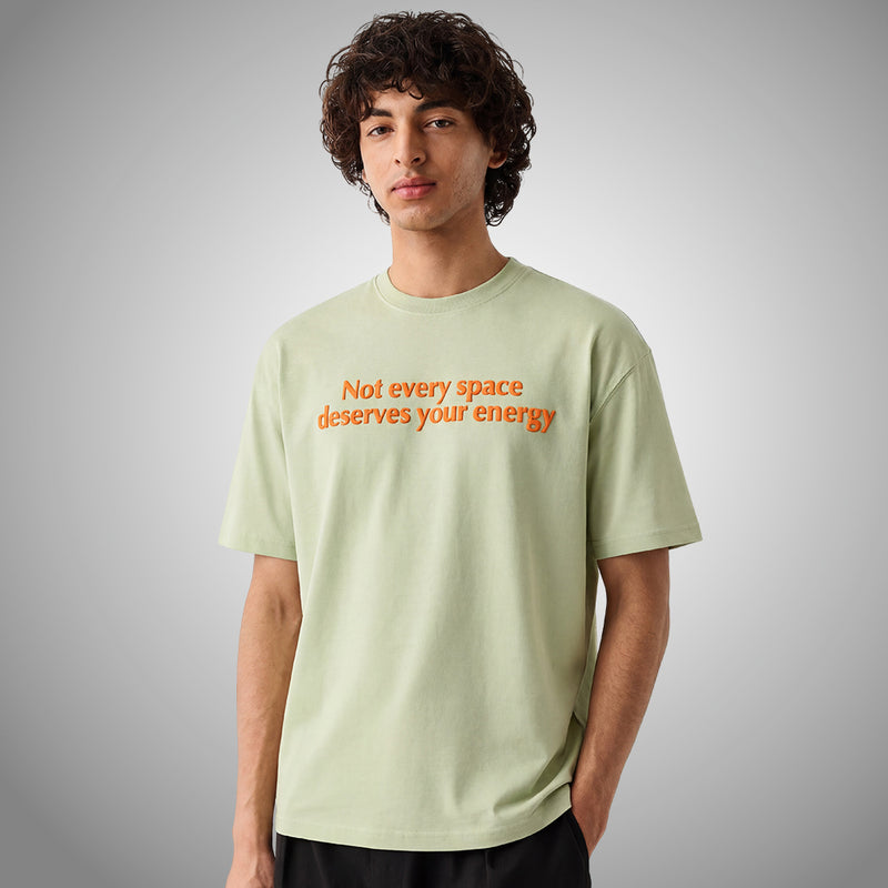 Front view of a WYO Disconnect Oversized T-Shirt 