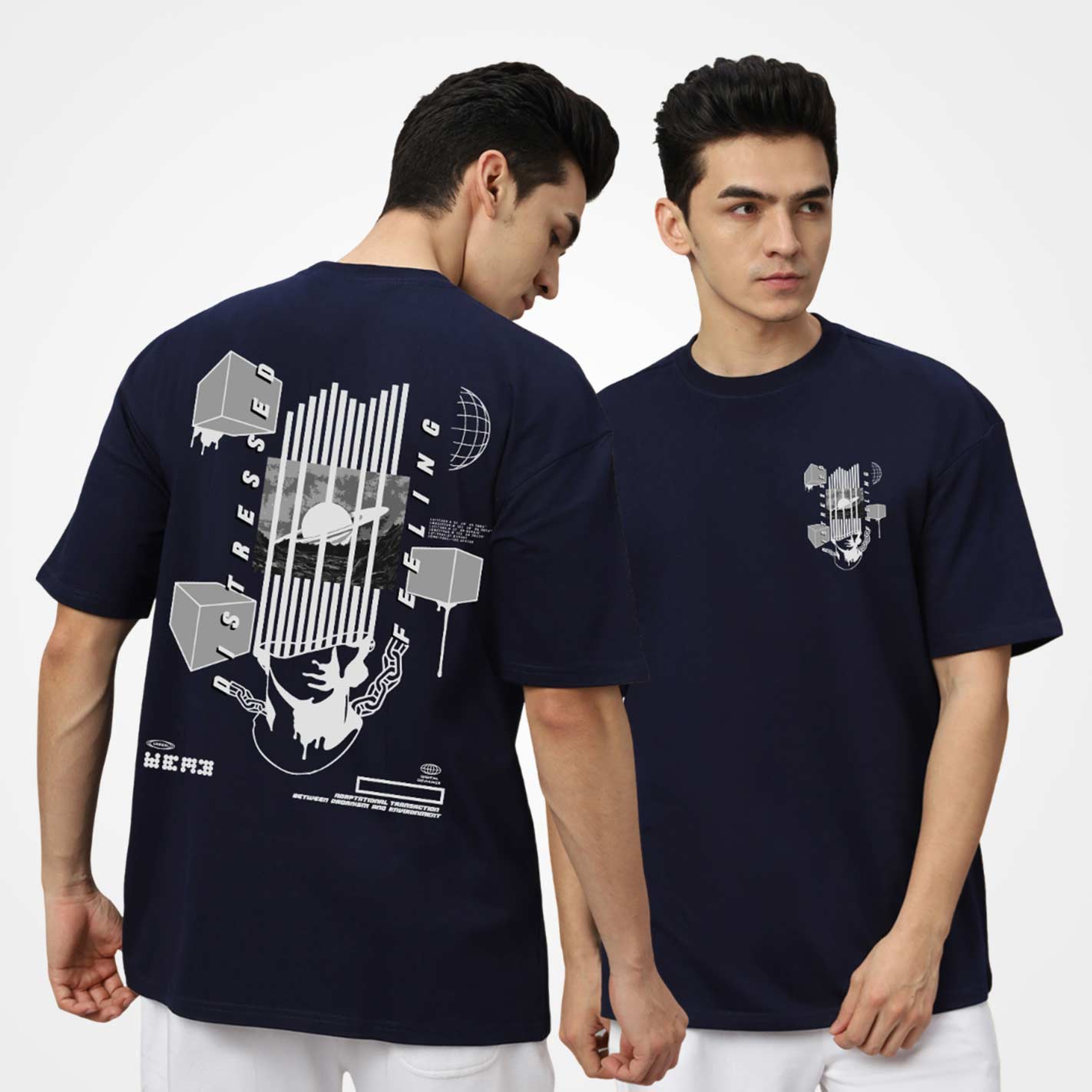Distressed Feeling Oversized T-Shirt