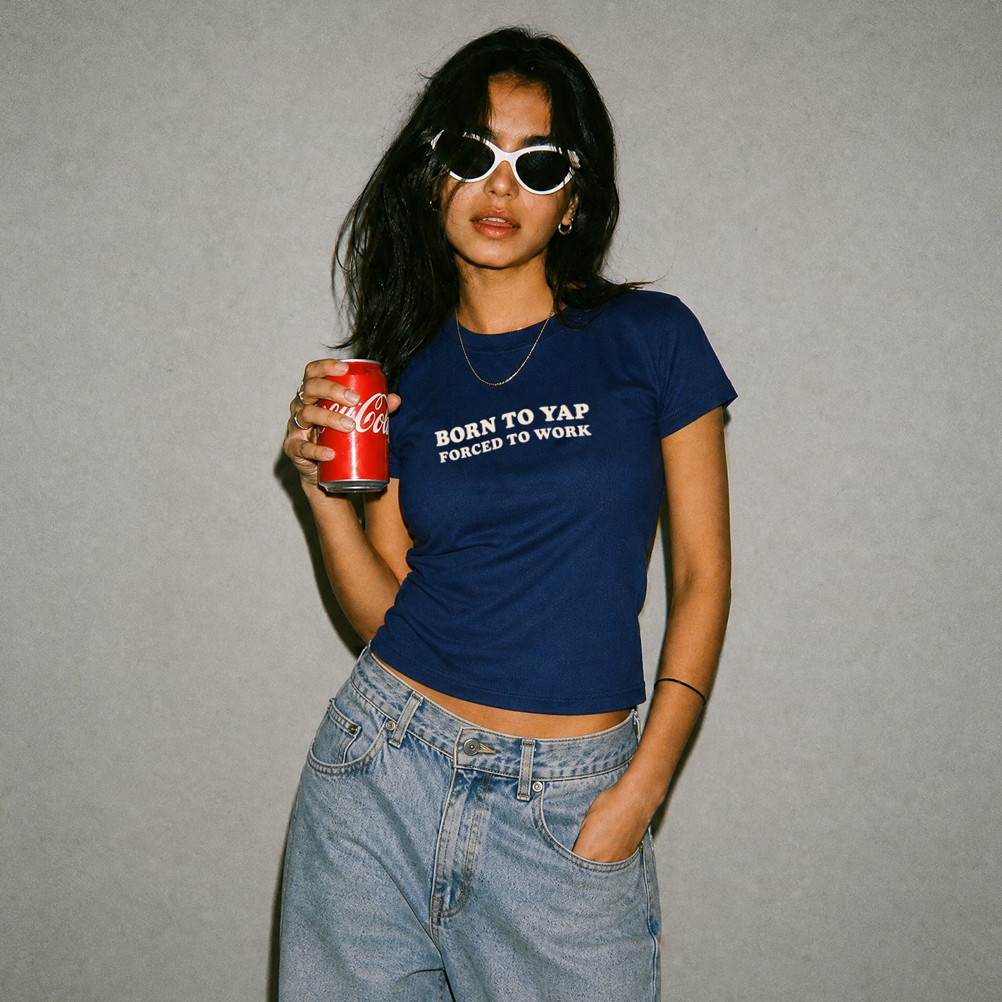 Forced To Work Fitted T-Shirt