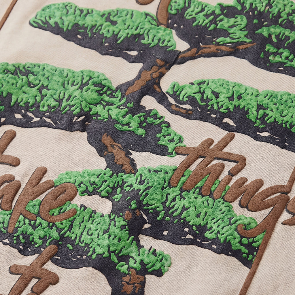 Close-up of WYO Good Things Take Time Oversized T-Shirt