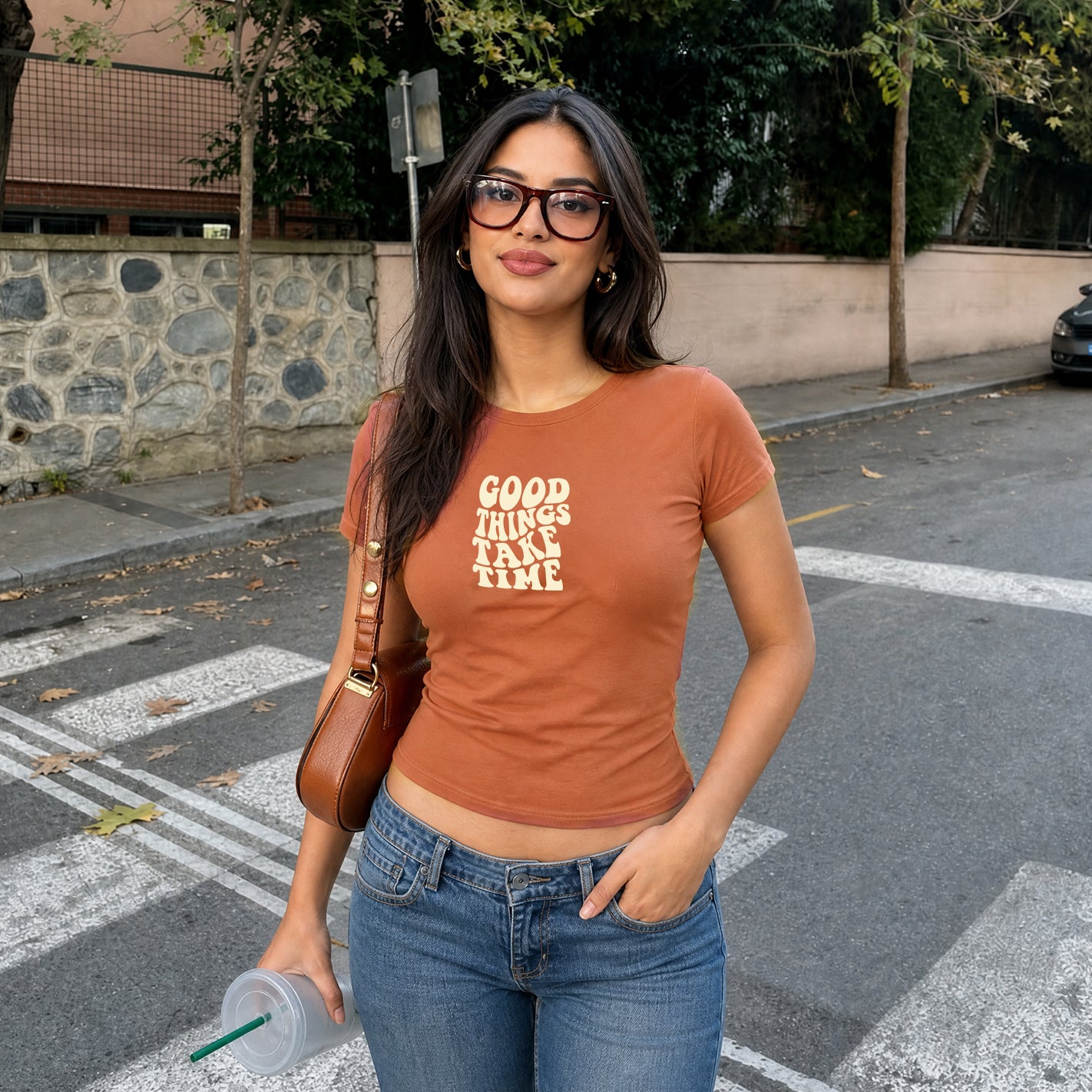 Good Things Take Time Fitted T-Shirt
