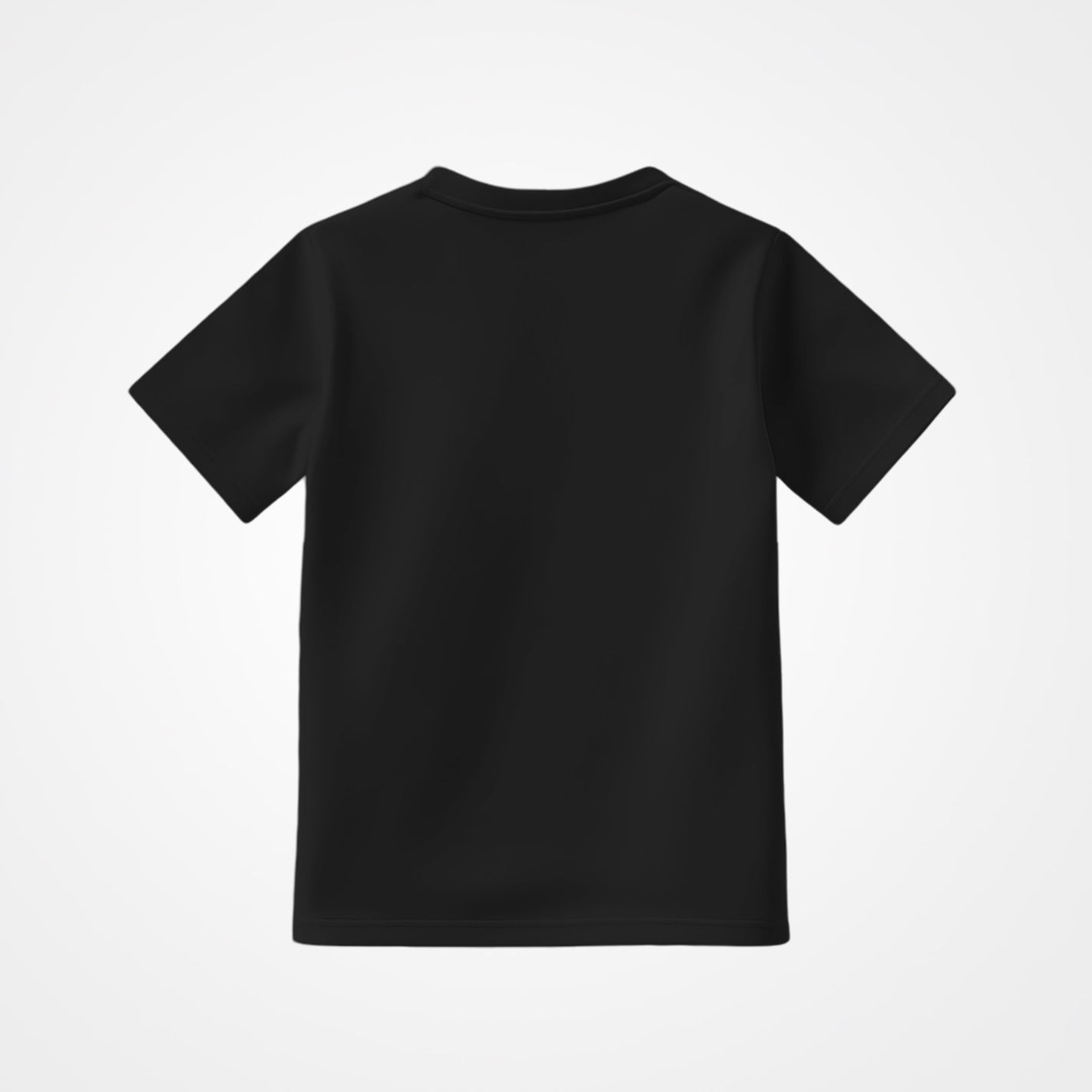 WYO Black t-shirt on a white background