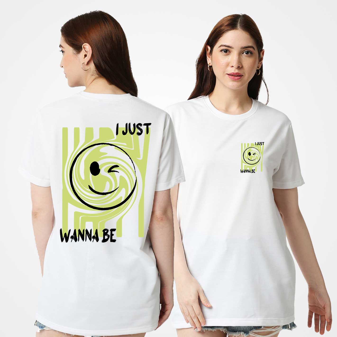 I Just Wanna Be Happy Oversized T-Shirt
