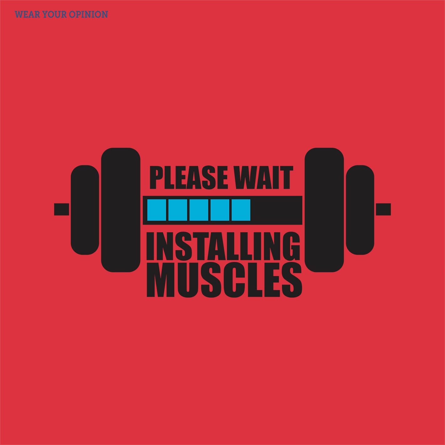 Installing Muscles Sr Kids T-Shirt