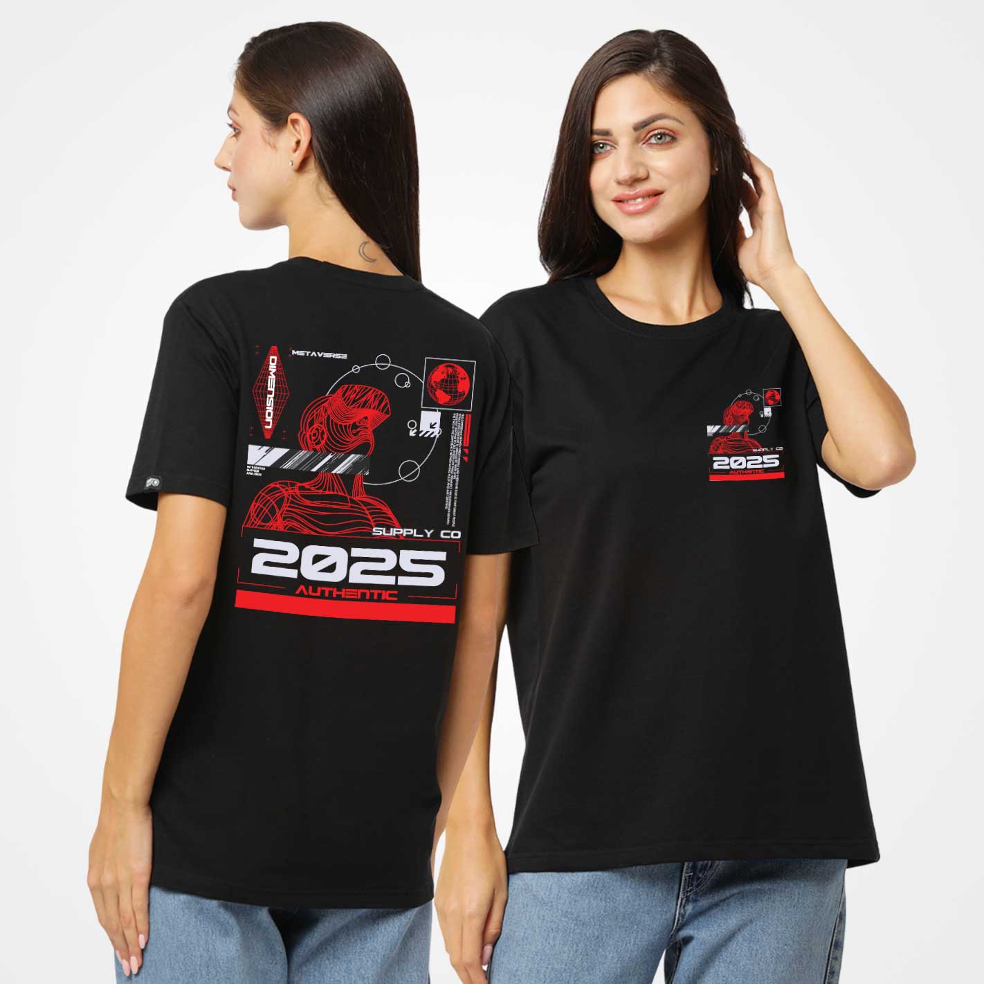 Metaverse 2025 Oversized T-Shirt