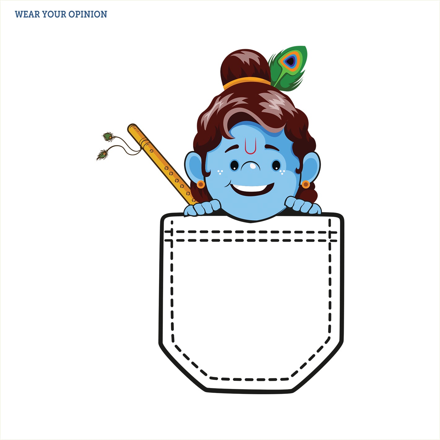 Natkhat Krishna Kids T-Shirt