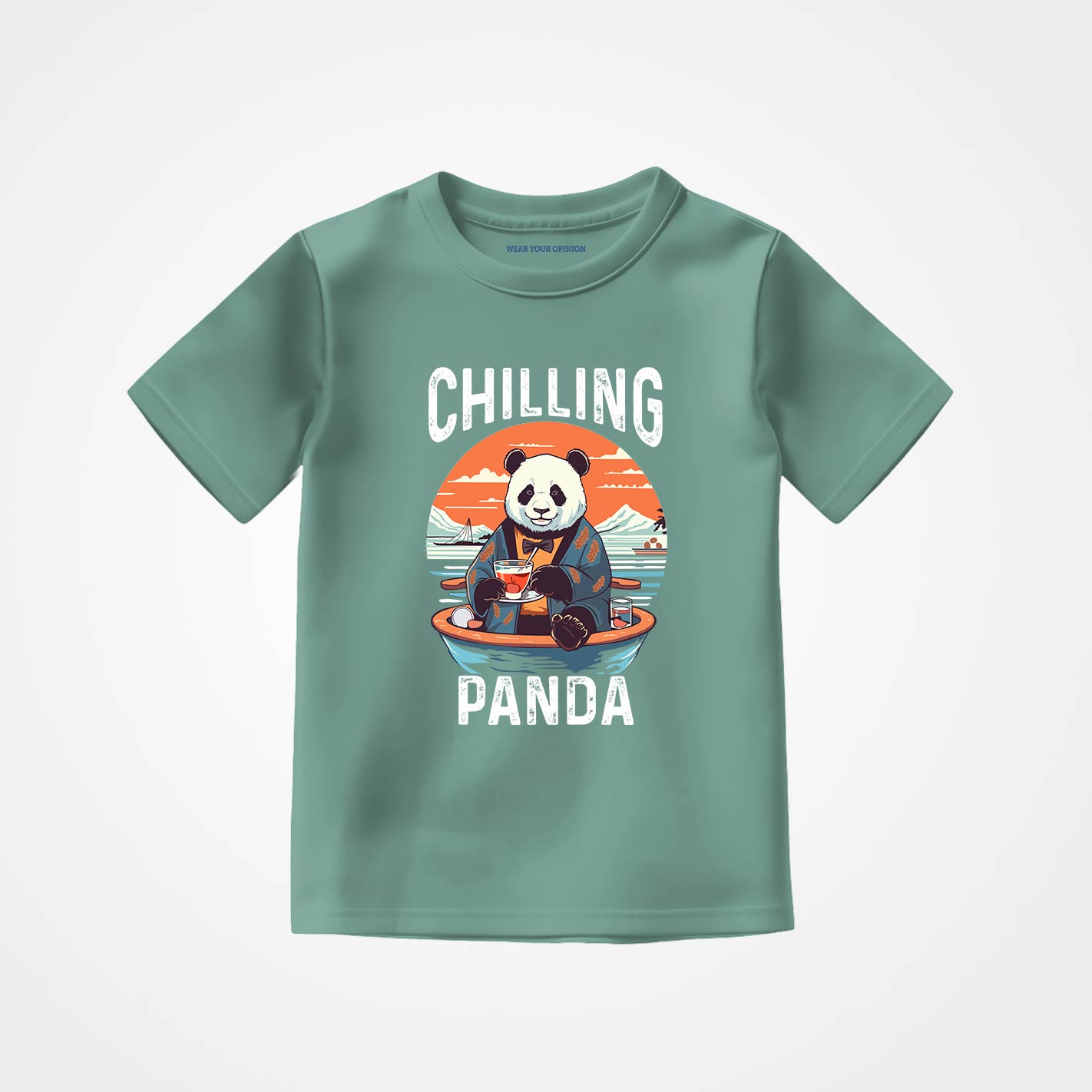 New Chilling Panda Sr Kids T-Shirt