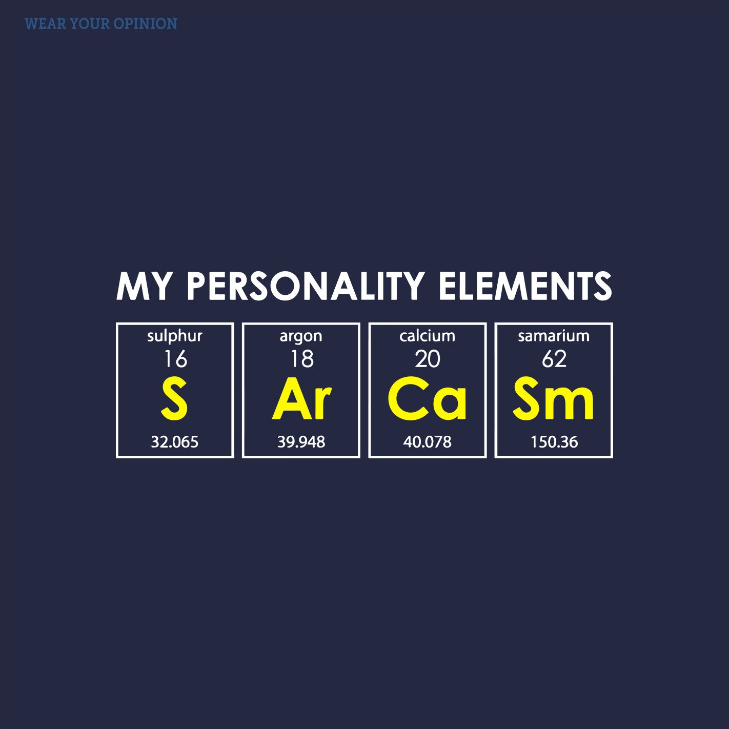 Sarcasm Elements T-Shirt