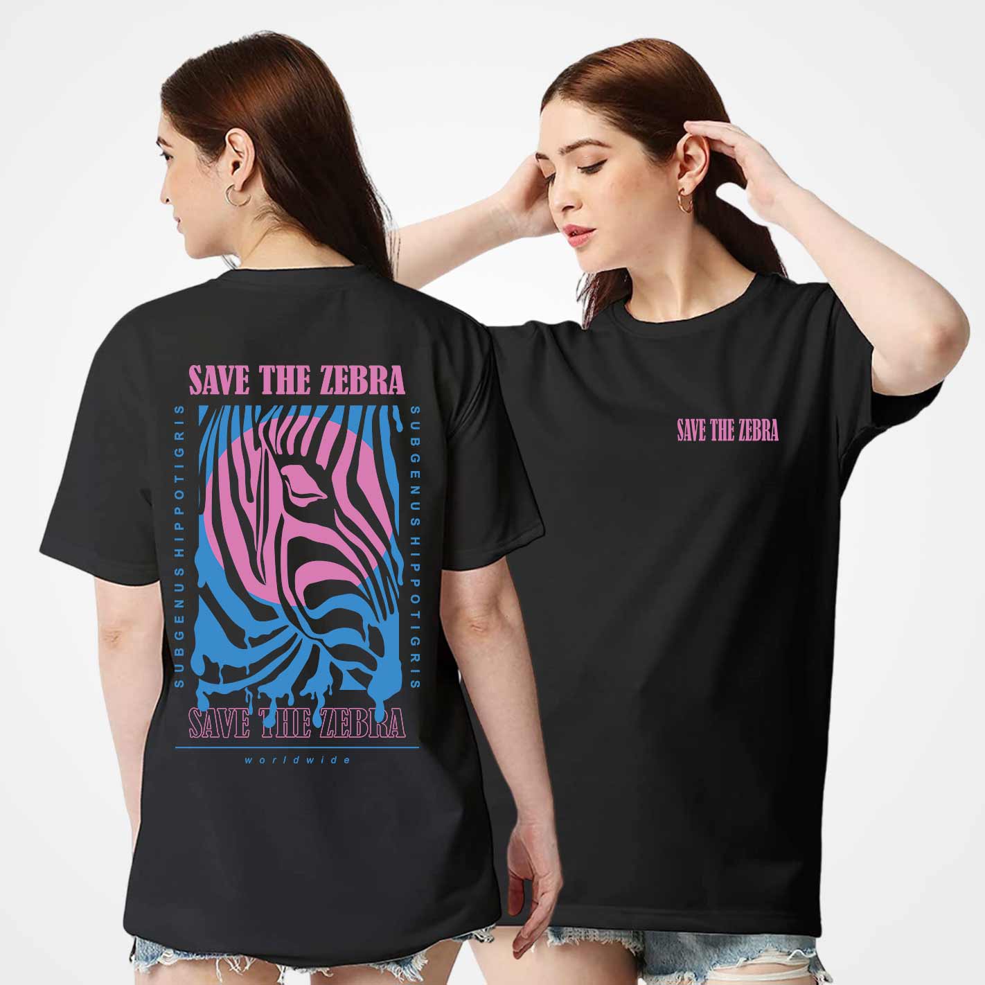 Save the Zebra Oversized T-Shirt
