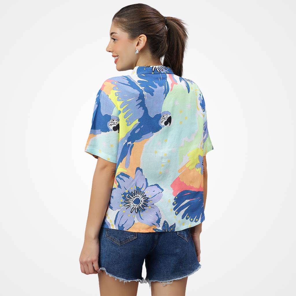 Tropical Print Women Shirt
