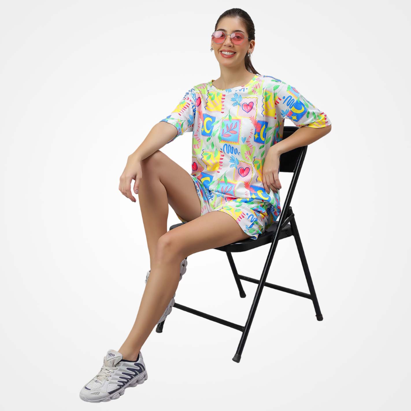 Tropical Vibes Print Women Co-Ord Set