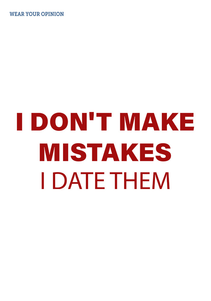 Date Your Mistakes Oversized T-Shirt